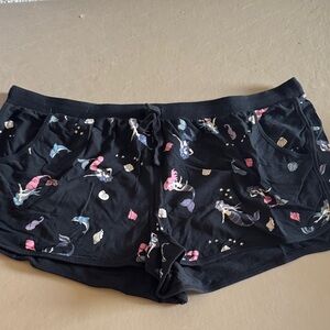 Torrid Black Mermaid Print Sleep Shorts